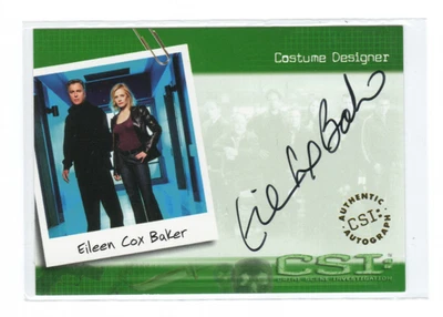 CSI Series 1 2003 Auto Autograph Card CSI-A13 Eileen Cox Baker Costume Designer - Image 1 of 4