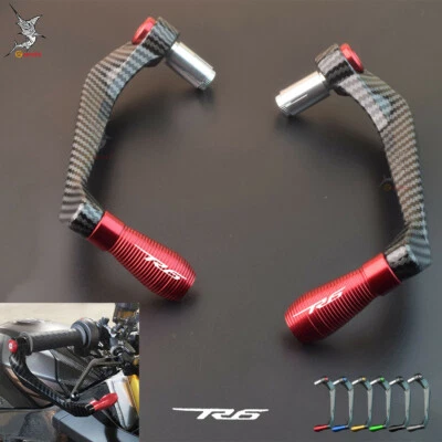 Protectores de palanca de 7/8" para motocicleta Yamaha YZF R6 2001-2023 protección contra caídas Foto 1 de 4