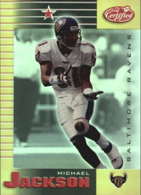 1999 Leaf сертифицированный зеркало золото #9 Майкл Джексон #24/45 Baltimore Ravens  - Изображение 1 из 2
