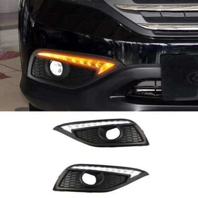 2x Front Bumper Fog Light Led DRL Lamp Turn Signal For Honda CRV CR-V 2012-2014 Foto 1 de 4