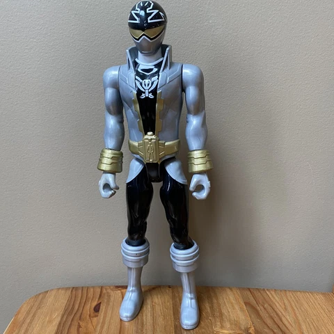 Power Rangers Super Megaforce Silver Ranger 12" Action Figure Bandai 2013 Cover
