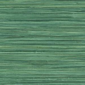 Rasch Grass Cloth Effect Wallpaper Paste The Wall Vinyl Textured Green