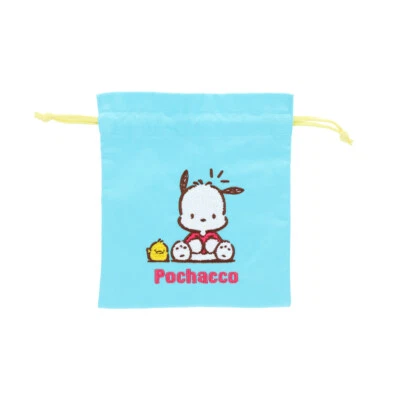 Bolso Sanrio Personajes Pochacco Sagara Bordado Cordón "Retro" JP LTD Foto 1 de 3