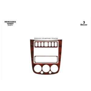 Mercedes Vaneo 2001-2006 3Pcs Fit Interior Dash Trim Cover Kit Wood - Bild 1 von 14