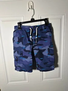 Boden Boys Heavy cotton Cargo Drawstring shark Shorts - Picture 1 of 4