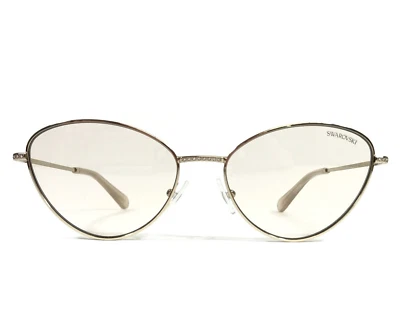 Gafas de sol Swarovski SK7014 4013M4 oro pálido ojo de gato con lentes marrones 58-18-140 Foto 1 de 4