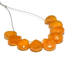 Carnelian Faceted Pear Beads Briolette Natural Loose Gemstone Making Jewelry - Picture 1 of 3