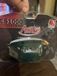 Adams Kinnriemen Fußball grün hoher Haken CS1000 kostenloser Versand Druckknopf - Bild 1 von 3