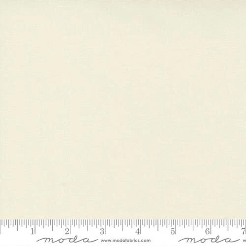 $8 Per Yard BELLA SOLIDS 100% Cotton "Snow" Cream Moda Quilt Fabric #9900 11 - Image 1 of 1