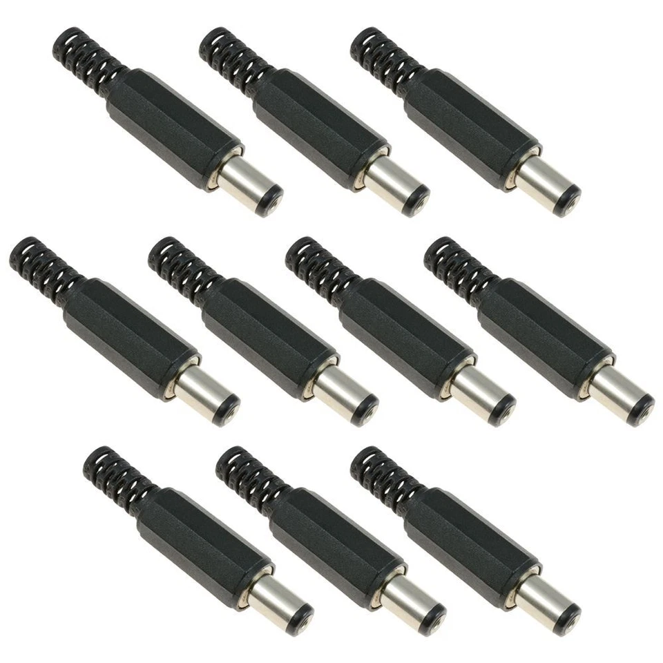 10 x 1.7mm x 5.5mm DC Male Power Plug Jack Connector Laptop - Image 1 of 1