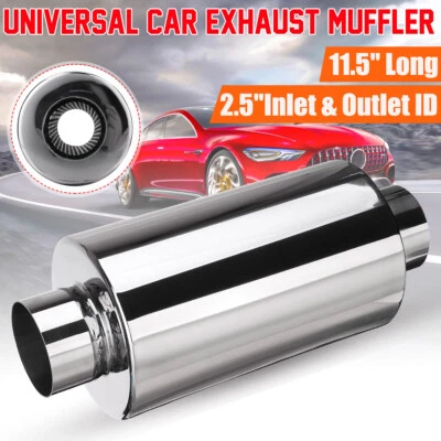 Silenziatore Scarico in acciaio inox universale per x auto racing sportivo 2.5” - Immagine 1 di 4