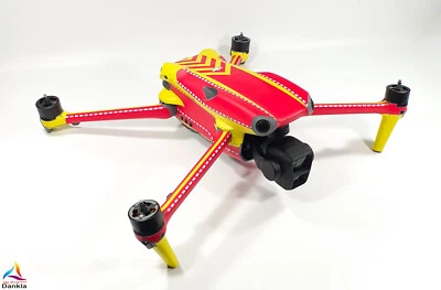 DANKLA DJI Air 3s - Skin - Design: Feuerw.* ohne Beschr. - 3x Akku-+DJI RC2/RC-N3-Folie