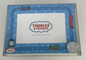 THOMAS THE TRAIN Holiday Photo Frame Cards Set of 10 inc Envelopes NEW Sealed - Picture 1 of 6