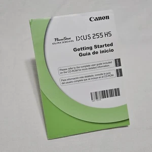 Canon PowerShot ELPH 330 HS / IXUS 255 HS OEM Instruction Manual English Spanish - Picture 1 of 4