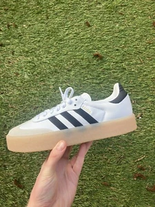 Adidas scarpe da donna Sambae OG in pelle ""Bianco/Nero/Gomma"" - IG5744 UK taglia 6 - Foto 1 di 6