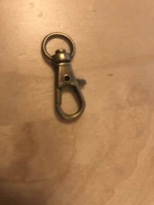 Porte-clé ceinture clip mousqueton fermoir crochet Laiton 14x32 mm Sachet x 10 - Photo 1/2