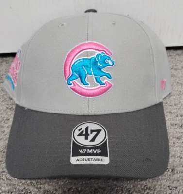 Sombrero de los Chicago Cubs Gris Grafito Pop '47 MVP 2016 Serie Mundial Snapback OSFM Foto 1 de 4