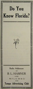 Vintage Tampa Florida Werbeprospekt Immobilienentwickler B L Hamner 1937 - Bild 1 von 7