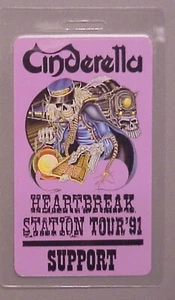 Estación Heartbreak Cinderella Backstage Pass Laminado '91 - Imagen 1 de 1