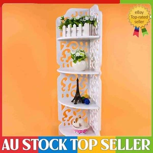 Triangle 4 Tier Corner Shelf: Stylish Storage for Any Room - Picture 1 of 20