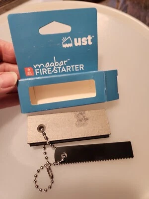 Barra de magnesio Magbar Fire Starter UST y varilla de pedernal golpeador supervivencia hacer fuego Foto 1 de 4