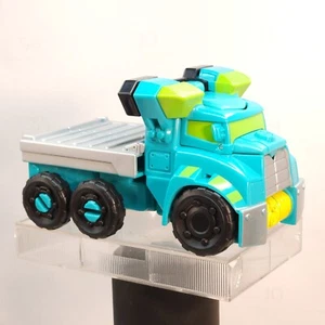 Transformers Rescue Bots Hoist Flatbed Truck Academy Bot Heroes Figure Teal - Picture 1 of 5