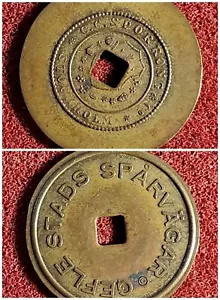 STOCKHOLM SWEDEN Gefle Stads Sparvagar C.C. Sprrong & Co. token lot BR54 - Picture 1 of 5
