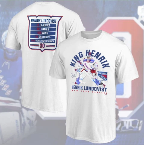 Henrik Lundqvist New York Team K!ng Henrik T-Shirt  S-3XL Cover