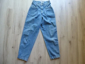 Vintage 80s Guess Mom Jeans 25x26 High Waisted Pleated Denim Pockets Unique RARE - Picture 1 of 15