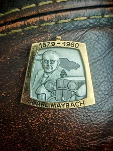 Karl Maybach Plakette 1879-1960 Messing Zinn Maybach Zeppelin groß Sammlerstück - Bild 1 von 6