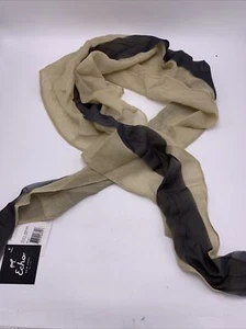 Neu mit Etikett Echo Design Damenschal Wolle Dreieck hellbraun & grau R368 - Bild 1 von 12