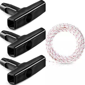 Recoil Starter Rope 10m Pull Cord + 3 Handles for Mower Chainsaw Trimmer - Picture 1 of 12