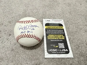 TORONTO BLUE JAYS ROBERTO ALOMAR SIGNED ROMLB BALL BASEBALL JSA COA W/ HOF INSC - Picture 1 of 4