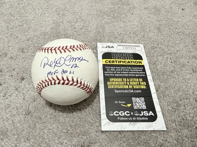 TORONTO BLUE JAYS ROBERTO ALOMAR SIGNED ROMLB BALL BASEBALL JSA COA W/ HOF INSC - Image 1 of 4