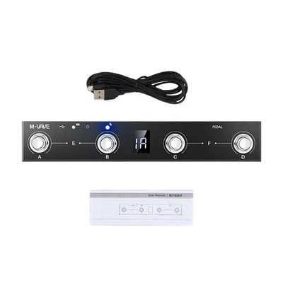 MIDI Foot Controller 4 Button Rechargeable for iPad Guitar Amp Mac iPhone - Image 1 of 3