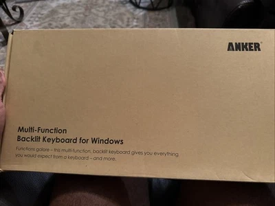 Anker Backlit Keyboard Black Multi-function Windows - Image 1 of 2