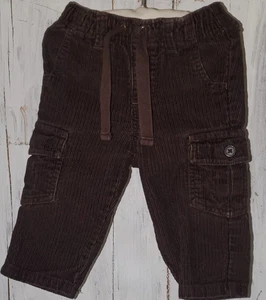 Pantalones cargo Gymboree Preppysaurus marrón pana talla 6-12 meses *W25 - Imagen 1 de 5
