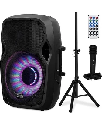 Altavoz Bluetooth Acoustic Audio by Goldwood 1000W, sistema de megafonía con LED intermitentes Foto 1 de 4