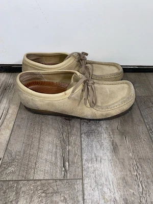 Clarks Originals Wallabee Size 10 M Sand Suede Womens Low Cut Loafers 35395 👇 - Image 1 of 4