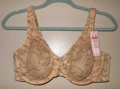 NUEVO CON ETIQUETAS - Sujetador Lane Bryant Cacique Encaje Cobertura Completa - TALLA 38D Foto 1 de 4