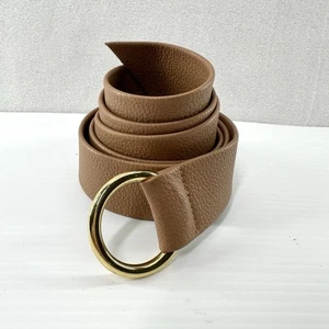 B-Low The Belt Mia Pebble Tan Belt With Gold Buckle Ring One Size - Picture 1 of 10
