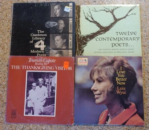 4 Album Lot Vinyl LP - CAPOTE Thanksgiving Visitor, Caedmon 4 Modern Poets, Wyse - Imagen 1 de 20