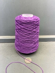 200G 4/14NM 100% GEELONG LAMBSWOOL LAMAINE BY T&D PURPLE COLOUR SARI 4 PLY - Picture 1 of 5