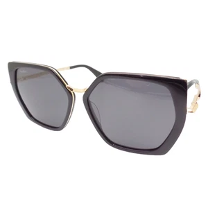 Max Mara Miller 5 MM 0135 01A Black Gold New Sunglasses Authentic - Picture 1 of 4
