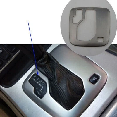 Matte Silver Steel Console Gear Shift Frame Cover Trim For Car  Volvo XC90 03~14 - Image 1 of 4