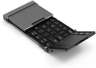 iClever Keyboard Folding Bluetooth usb Touchpad IC-BK08 Black - Image 1 of 4