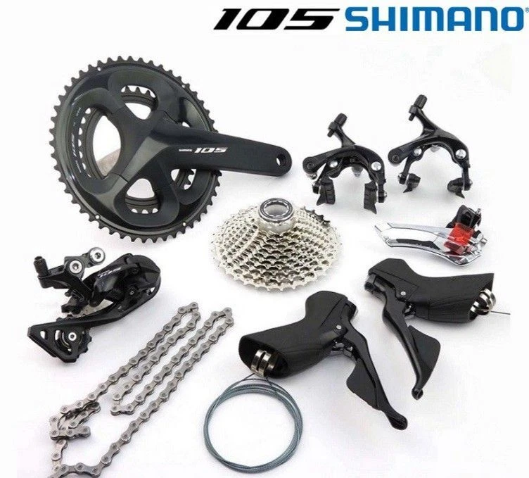 Shimano 105 R7000 2x11 Speed STI Groupset 50-34T 170/172.5/175mm ROAD - Image 1 of 1