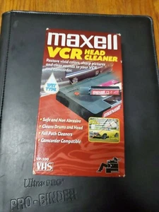 Maxell VCR Head Cleaner Wet Type VP-200 Camcorder VHS VTG - Picture 1 of 8