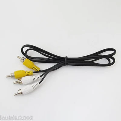 1pc Twin RCA Phono Male cable 2 RCA Phono Male to Male Audio Cable 3.3ft/1M - Image 1 of 3