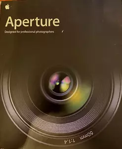 Genuine Apple Aperture 1.1 vintage Photo editing software boxed - Picture 1 of 5